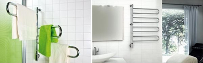Ngrohëse elektrike peshqirësh PAX Flex U 4/450 Momento II, 4 krahë që rrotullohen, për mur, krom