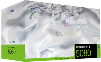 Графичка картичка MSI SUPRIM GeForce RTX 5080 16G LIQUID, 16GB GDDR7, 256 bit