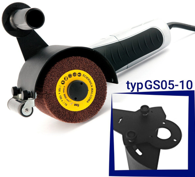 Përshtatës satinimi Glob System GS05-10, për bulgar, metalik, i zi