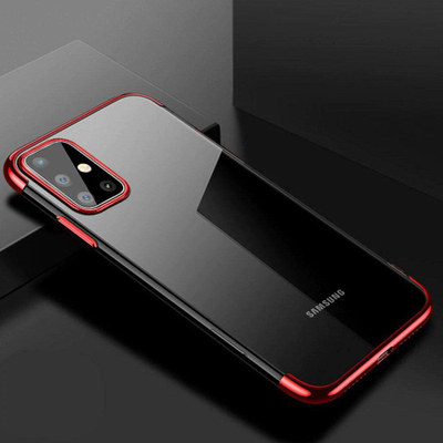 Këllëf telefoni HURTEL Protect Clear Color, gel TPU, kornizë e elektroplatuar, transparent