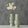 Vazo dekorative Boltze Sybil, qeramike, 30 cm, gri me jeshile
