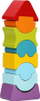Lodër druri që përthyhet Flexible Tower LD-8, 8 copa, me shumë ngjyra