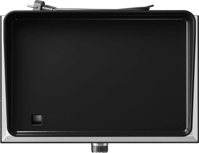 Grill elektrik PLANCHA ELECTRIC 1 XD, sipërfaqe gize, temperaturë e parapërcaktuar, i zi