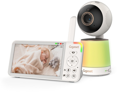 Monitor bebi Gigaset BABY 500 Video W, video dhe audio, distancë 300m, i bardhë