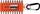 Set bitash BAHCO 59S/22-2, 22 copë, me karabiner, portokalli