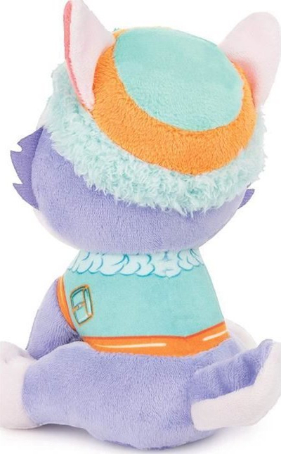 Lodër plushe Paw Patrol Everest, 15 cm, pastel vjollcë