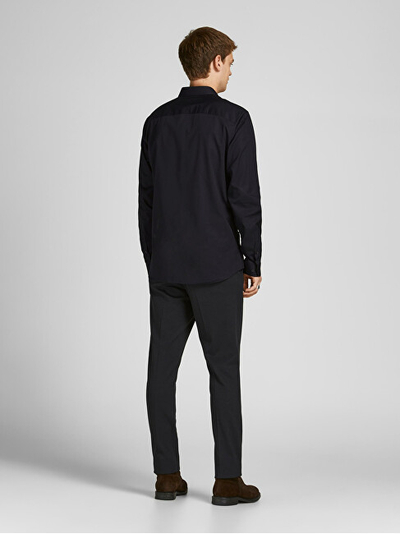 Këmishë për meshkuj Jack&Jones, e zezë
