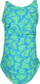 Kostum noti për goca Nike Hydrastrong Multiple Print Jr, njëpjesësh, blu shumëngjyrësh