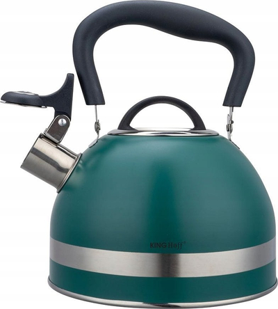 Чајник со свиреж Kinghoff KH 1855, 1.8L, погоден за индукција, зелен