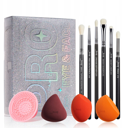 Set aksesorësh për grim JESSUP T504 për femra, 10 copë