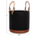 Vazo dekorative e brendshme Tryll Series HM4690M, Fiber Cement, Ø31x31cm, e zezë
