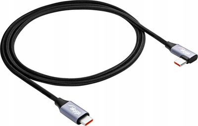 Kabllo USB Akyga AK-USB-54, USB-C në USB-C, 1m, e zezë