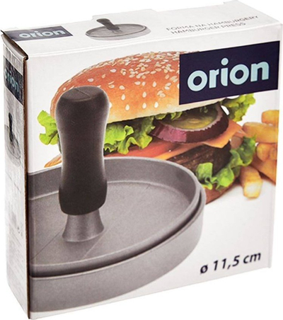 Shtypës metalik për hamburgerë Vaggan, 11.5 cm, alumin, argjend