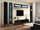 Komo TV Bed VIGO180, 180cm, MDF, e bardhë e zezë