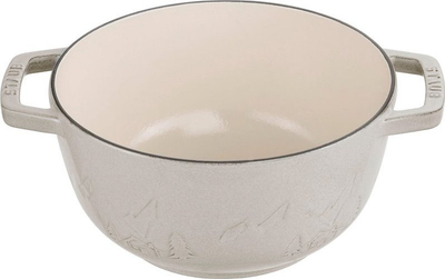Set fondue Staub La Fondue, 20 cm, gize emajluar, White Truffle