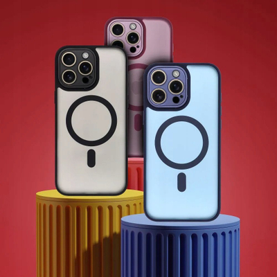 Kapak telefoni OEM Variete Mag Cover për iPhone 17 Pro, i përshtatshëm për MagSafe, blu e errët