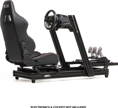 Kokpit garash Next Level Racing GT Elite LITE Wheel Plate Edition, strukturë alumini, i zi