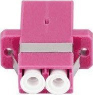 Adapter fibër optike Lanberg MM LC UPC, duplex OM4, plastike