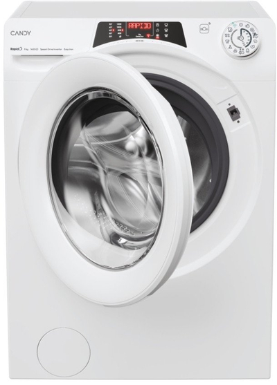 Lavatriçe tharëse Candy RapidÓ RO 1496DWMT/1-S, 9kg, 1400RPM, e bardhë