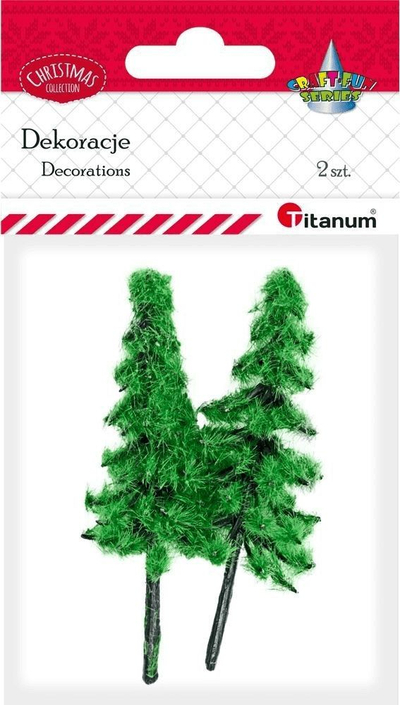 Dekorim Titanum, miniatura 6.5 cm, set 2 copë, i gjelbër