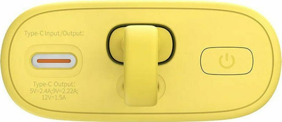 Powerbank Baseus Popsicle PPKDC05I, 5200mAh, 20W PD QC, жолто сиво