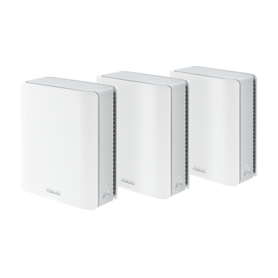 Sistem mesh Wi-Fi ASUS ZenWiFi BT10, tri-band Wi-Fi 7, set me 3 njësi, i bardhë