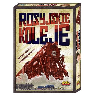 Lojë tavoline Bard Russian Railroads, strategjike, për 2‑4 vetë, shumëngjyrëshe