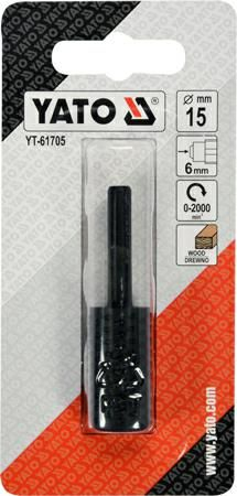 Фреза за дрво Yato YT-61705, 15mm, HSS, црна