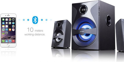 Altoparlant Bluetooth F380x, stereo, i zi me blu