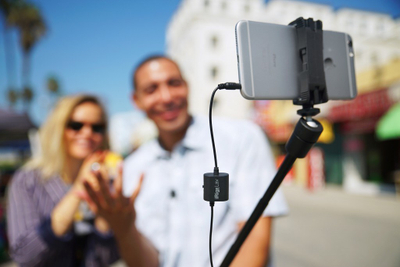 Mikrofon lavalier IK Multimedia iRig Mic Lav, set 2 copë, për telefona, i zi