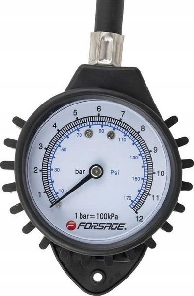 Matës presjoni për goma Forsage F-SDG-17, 0-12 Bar, metalik