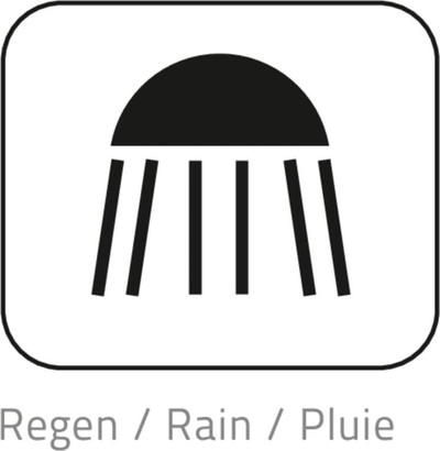 Сет туш RIDDER Rain Shower Mauritius, квадратна глава, хром завршна обработка, сребрена