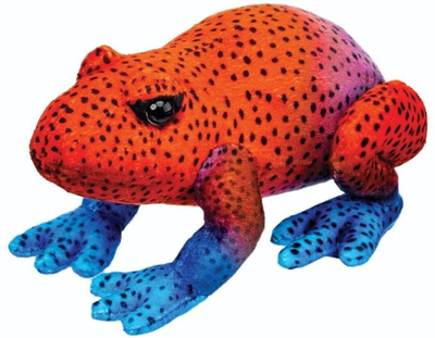 Lodër pelushi Beppe Red Frog, 13cm, e kuqe