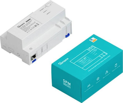 Ndërprerës inteligjent energjie Sonoff SPM-Main, matje konsumimi, Wi-Fi dhe Ethernet, i bardhë
