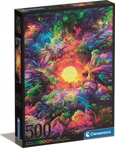 Puzzle Clementoni Colorboom Psychedelic Jungle, 500 copa, shumëngjyrësh