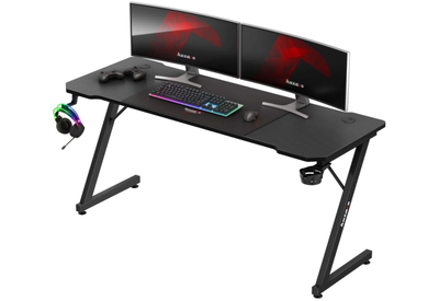 Tavolinë gaming Huzaro Hero 4.8, drejtkëndëshe, me mbajtëse gotash, e zezë