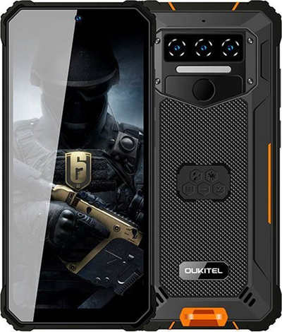 Telefoni Oukitel WP23, 4GB RAM, 64GB, zi me portokalli