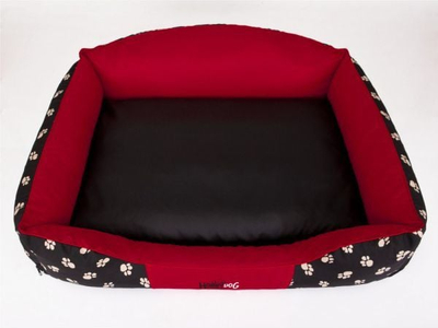 Shtrat për qen Hobbydog Royal, XL, me kurora, i kuq