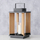 Lanternë dekorative Boltze Home Ventana, dru pishe dhe xham, 28cm, natyrale