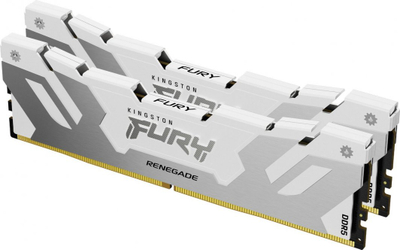 Работна меморија за десктоп Кингстон Фјури Ренегејд KF580C38RWK2-32, 32GB DDR5, 8000MHz, бела и црна