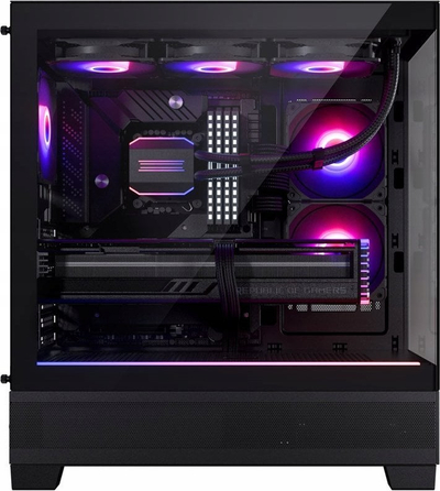 Kasë Phanteks XT View D-RGB, e zezë, Midi Tower