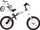Biçikletë ekuilibri SporTrike Boomerang, 12", frenë V-brake, e bardhë