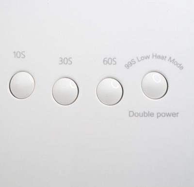Lampë hibride UV LED për thonj OSOM Professional, 48W, ekran LCD, e bardhë