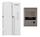 Set interfonik Commax DP-2HPR/DR-2GN, 230V, audio, i bardhë