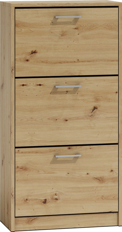 Kabinet këpucësh Paula Artisan Oak, 3 dyer, dru natyral