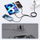 Kabllo kariku Tech-Protect UltraBoost DNA 3n1, USB-C Micro USB Lightning, 120cm, gri