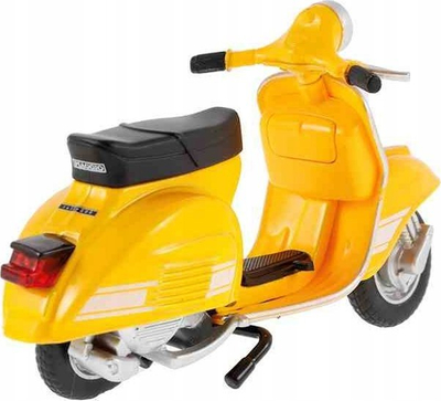 Макет скутер MSZ Vespa 200 Rally 1976, размер 1:18, жолт