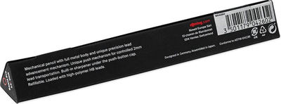 Stilolaps mekanik Rotring Rapid Pro, 2.0 mm, metalik, i zi mat