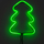 Dekor dritash neon Luca pemë e Vitit të Ri, 87 LED, 91cm, e gjelbër