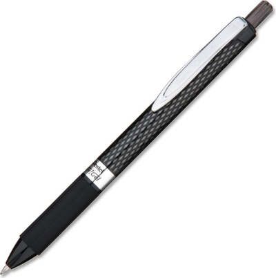Гел пенкало Pentel OH!GEL K497, црно, сребрено тело